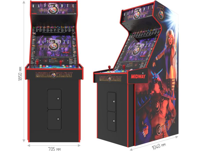 Аркадный автомат Mortal Kombat 3 Ultimat размеры